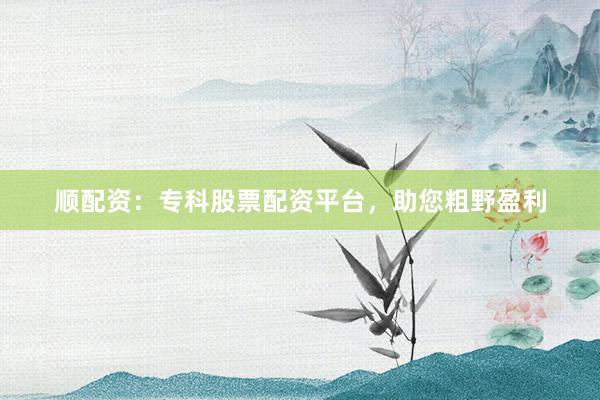 顺配资：专科股票配资平台，助您粗野盈利
